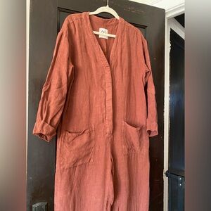 Zara linen jumpsuit